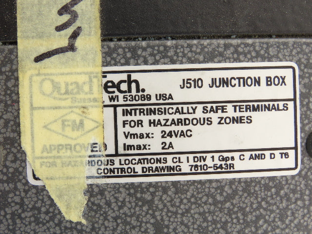 Press Tech J510 Printing Press Photo Eye Alignment Junction Box