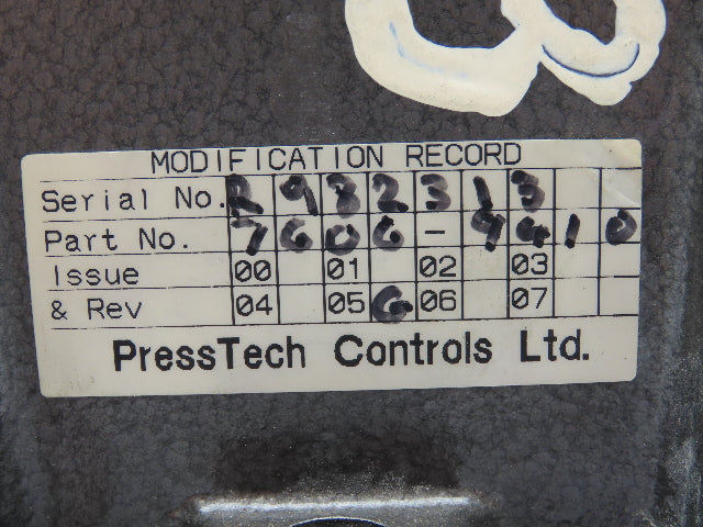 Press Tech 7606-9410 J510 Printing Press Photo Eye Alignment Junction Box
