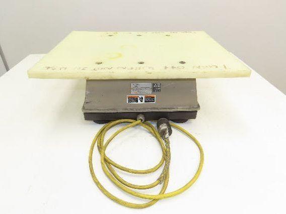 FMC Syntron J-50 Flat Deck Paper Jogger Table 17x22" Plastic Tray Variable Speed