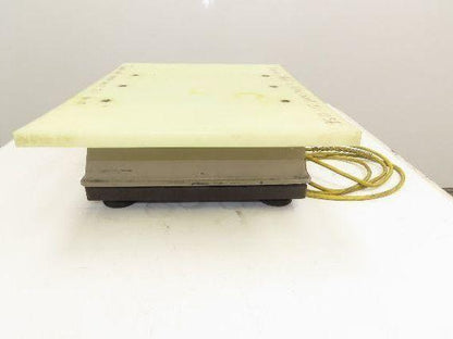 FMC Syntron J-50 Flat Deck Paper Jogger Table 17x22" Plastic Tray Variable Speed