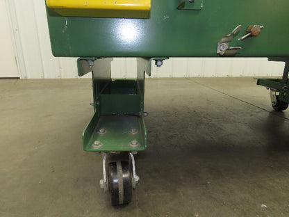 30"x 48" Slider Bed Conveyor on Casters 28" Belt 460V Direct Drive 15 FPM