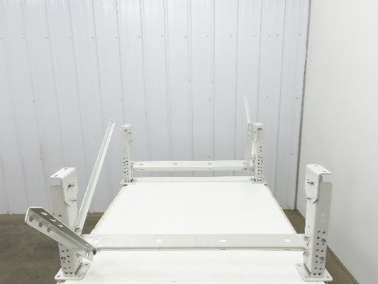 ConveyX Roller Conveyor Leg Support 39.5"W 16-20"H (Fits 42" Frame) Lot of 2