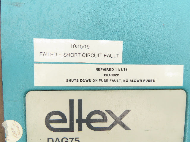 Eltex DAG75 High Voltage Generator Power Supply 115V Input DC Out *For Repair*