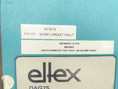 Eltex DAG75 High Voltage Generator Power Supply 115V Input DC Out *For Repair*