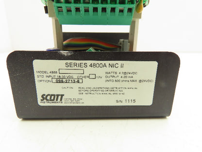 Scott Instruments 4800A NIC II Gas Detection Transmitter  *No Housing*