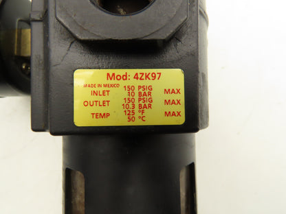 Dayton 4ZK97 Speedaire Filter Regulator 150PSI 1/2"NPT Lot Of 3