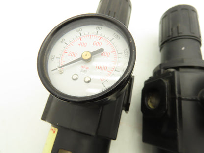 Dayton 4ZK97 Speedaire Filter Regulator 150PSI 1/2"NPT Lot Of 3