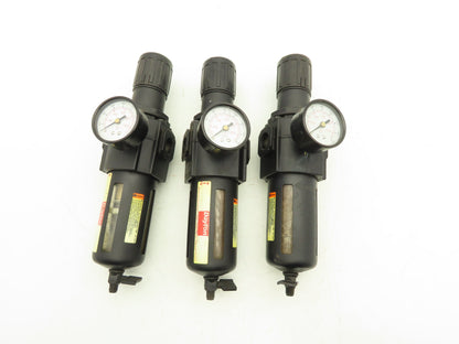 Dayton 4ZK97 Speedaire Filter Regulator 150PSI 1/2"NPT Lot Of 3