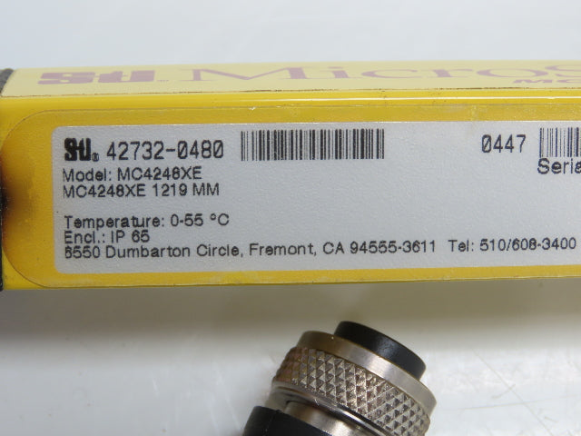 STI MC4248XE Microsafe MC4200 Safety Light Curtain Transmitter 1219mm 48"L