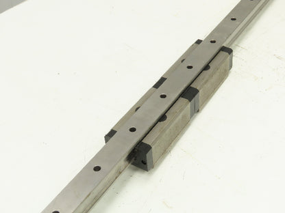 Rexroth Star SP 35 Linear Bearing LM Guide Rail 2-Blocks 34mm x 1020mm 40"L