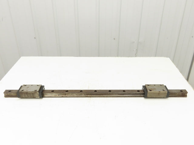 Rexroth Star SP 35 Linear Bearing LM Guide Rail 2-Blocks 34mm x 1020mm 40"L