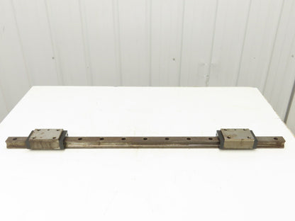 Rexroth Star SP 35 Linear Bearing LM Guide Rail 2-Blocks 34mm x 1020mm 40"L
