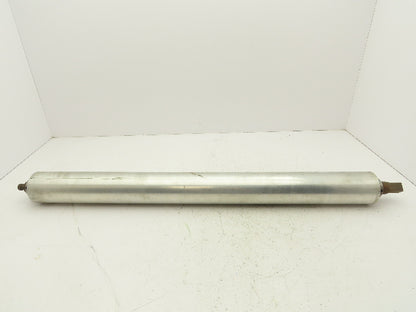 3.25"x 34" Aluminum Conveyor Pulley Roller 38" OAL 1.25" Shaft