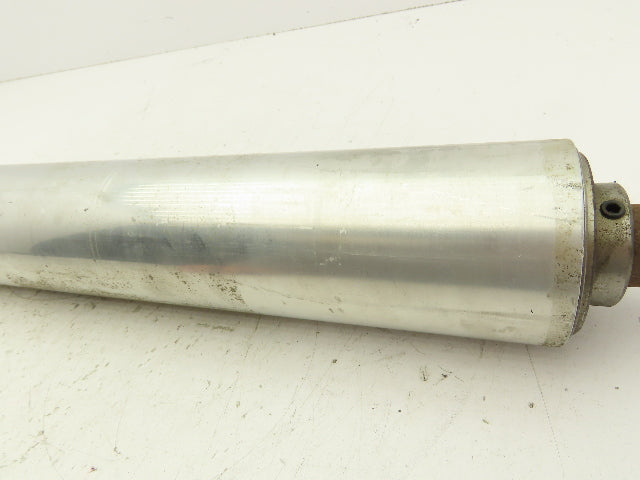 3.25"x 34" Aluminum Conveyor Pulley Roller 38" OAL 1.25" Shaft
