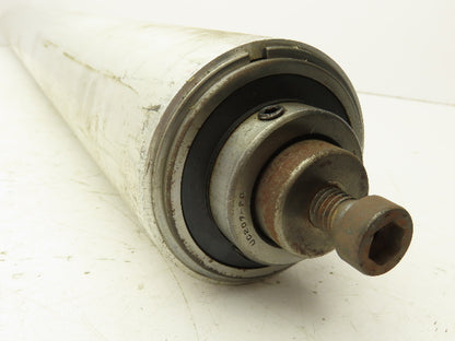 3.25"x 34" Aluminum Conveyor Pulley Roller 38" OAL 1.25" Shaft