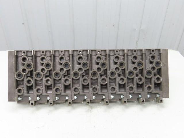 Numatics 8-Station FlexiBlok Manifold 5/2 Pneumatic Solenoid Valves 35JPR4150