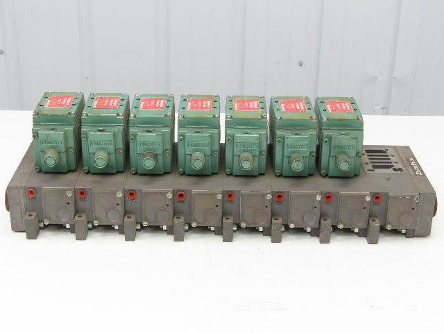 Numatics 8-Station FlexiBlok Manifold 5/2 Pneumatic Solenoid Valves 35JPR4150