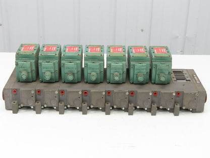 Numatics 8-Station FlexiBlok Manifold 5/2 Pneumatic Solenoid Valves 35JPR4150