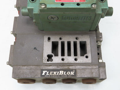 Numatics 8-Station FlexiBlok Manifold 5/2 Pneumatic Solenoid Valves 35JPR4150