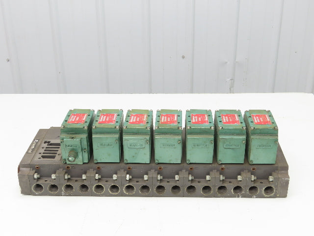 Numatics 8-Station FlexiBlok Manifold 5/2 Pneumatic Solenoid Valves 35JPR4150