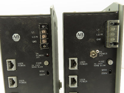 Allen Bradley 1771-PS7 Power Supply Ser C 120/220VAC In 5/15/24VDC Out Lot of 2