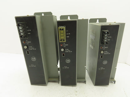 Allen Bradley 1771-P7 120/220 AC Power Supply Series B Lot of 3