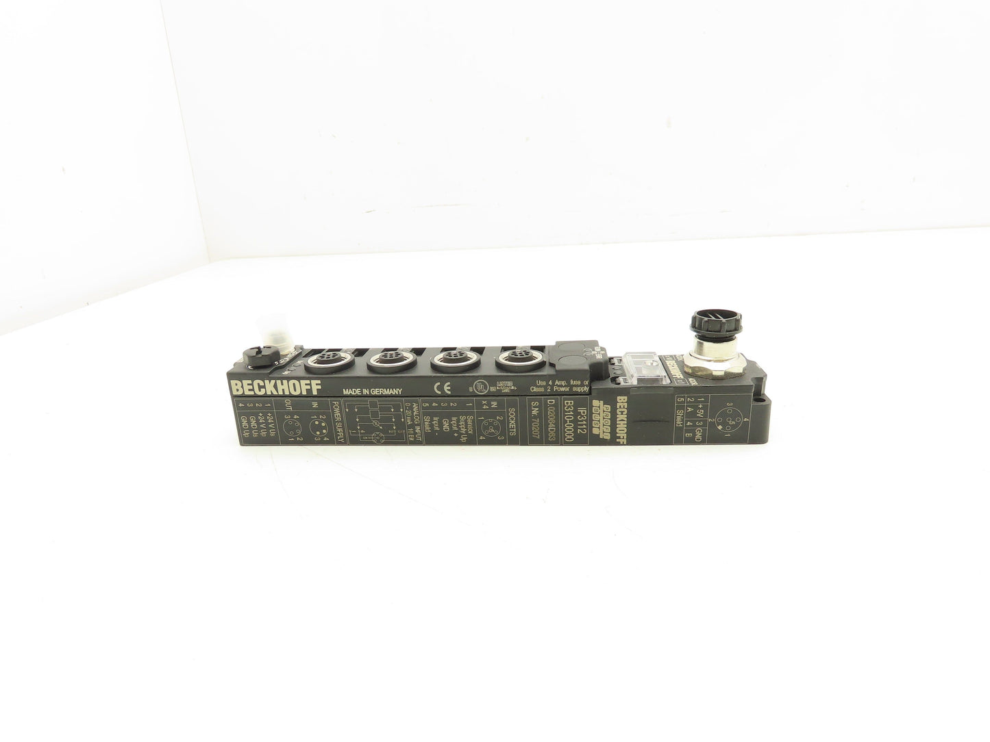 Beckhoff IP3112 B310-0000 Fieldbus Box 4-Channel Analog Input PROFIBUS 16 Bit