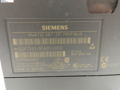Siemens 6GK7 343-5FA01-0XE0 Comm Processor CP 343-5 Simatic S7 Profibus