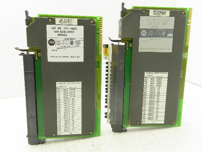 Allen Bradley 1771-IAD/C 120V AC/DC Input Module Lot of 2