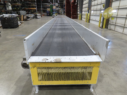 Hytrol BPC 43"x 78' Slider Bed Conveyor Parcel Belt 3Hp 480V Center Drive 110fpm