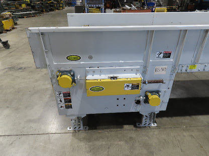 Hytrol BPC 43"x 78' Slider Bed Conveyor Parcel Belt 3Hp 480V Center Drive 110fpm