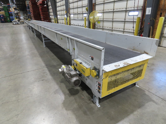 Hytrol BPC 43"x 78' Slider Bed Conveyor Parcel Belt 3Hp 480V Center Drive 110fpm