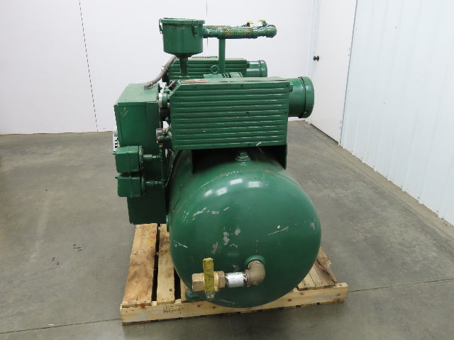 Rietschle Dual Vacuum Pump 3Hp 230/460V 3Ph Baldor Motor 140Gal Tank -25inHG