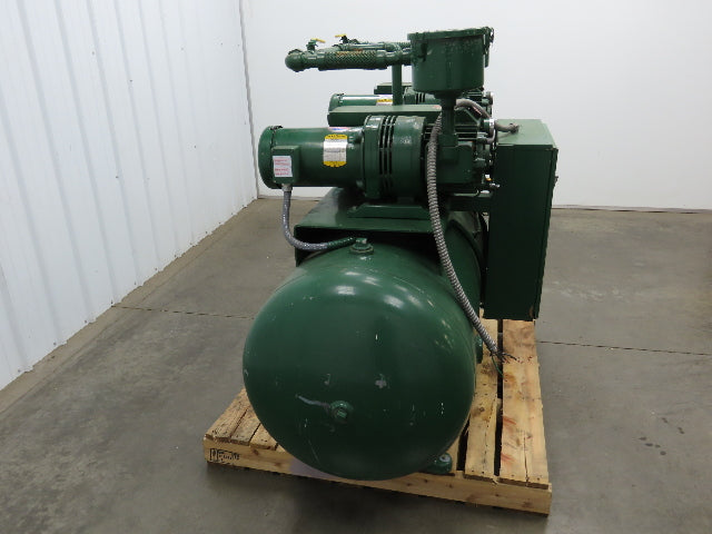 Rietschle Dual Vacuum Pump 3Hp 230/460V 3Ph Baldor Motor 140Gal Tank -25inHG