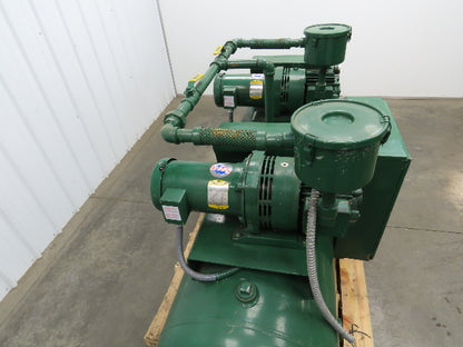 Rietschle Dual Vacuum Pump 3Hp 230/460V 3Ph Baldor Motor 140Gal Tank -25inHG