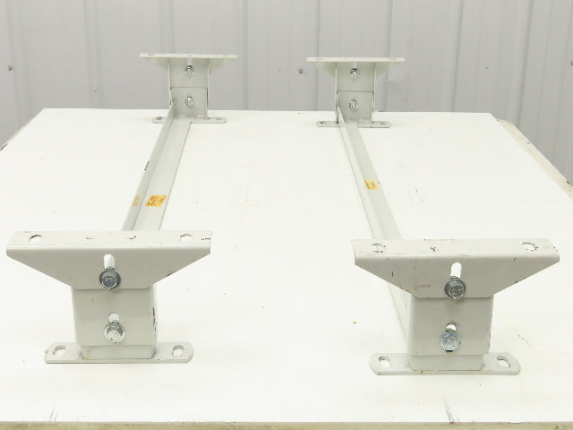 Hytrol 40"W Conveyor Leg Floor Support 4-5/8"-6-1/4"H  Lot of 2