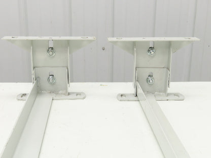 Hytrol 40"W Conveyor Leg Floor Support 4-5/8"-6-1/4"H  Lot of 2