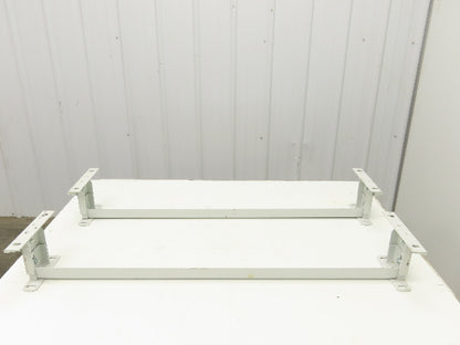 Hytrol 40"W Conveyor Leg Floor Support 4-5/8"-6-1/4"H  Lot of 2