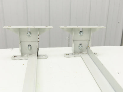 Hytrol 40"W Conveyor Leg Floor Support 4-5/8"-6-1/4"H  Lot of 2