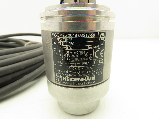 Heidenhain ROQ 425 2048 03S17-58 Rotary Encoder with Cable