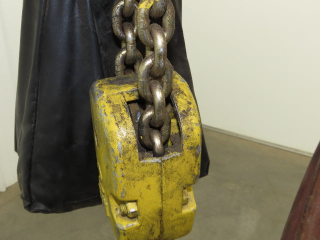 Yale KAL 2 Ton 4000Lb Pneumatic Air Chain Hoist 10' Lift Pendant & Push Trolley