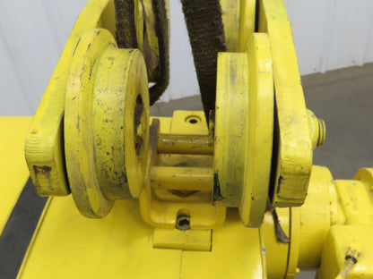 Yale KAL 2 Ton 4000Lb Pneumatic Air Chain Hoist 10' Lift Pendant & Push Trolley
