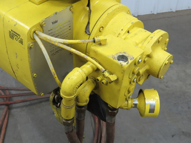 Yale KAL 2 Ton 4000Lb Pneumatic Air Chain Hoist 10' Lift Pendant & Push Trolley