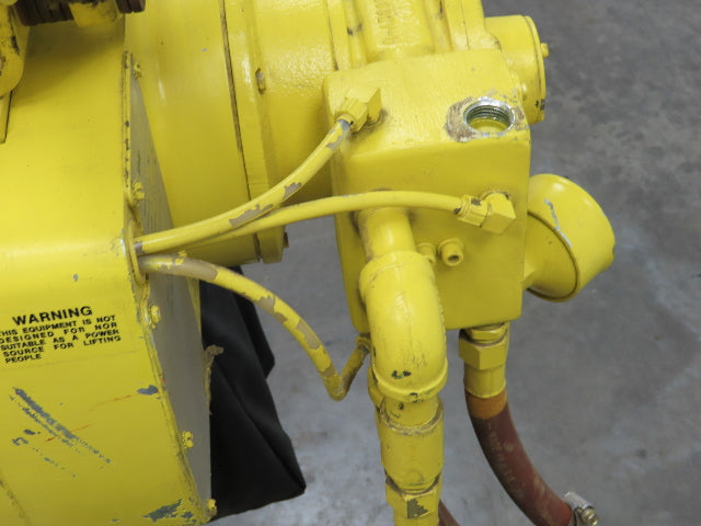 Yale KAL 2 Ton 4000Lb Pneumatic Air Chain Hoist 10' Lift Pendant & Push Trolley