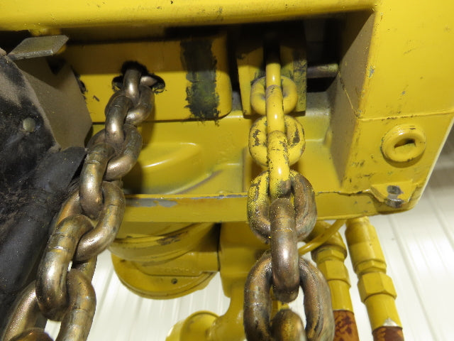 Yale KAL 2 Ton 4000Lb Pneumatic Air Chain Hoist 10' Lift Pendant & Push Trolley