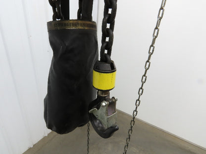 Yale Duff-Norton 1000Lb 1/2 Ton Pneumatic Air Chain Hoist 14' 8" Lift Pull Chain