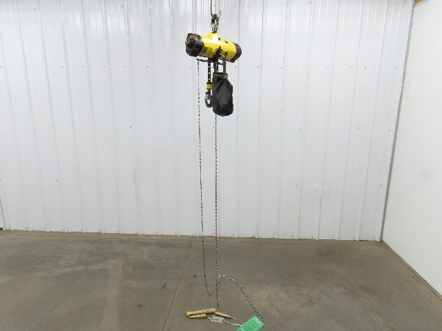 Yale Duff-Norton 1000Lb 1/2 Ton Pneumatic Air Chain Hoist 14' 8" Lift Pull Chain