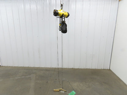 Yale Duff-Norton 1000Lb 1/2 Ton Pneumatic Air Chain Hoist 14' 8" Lift Pull Chain