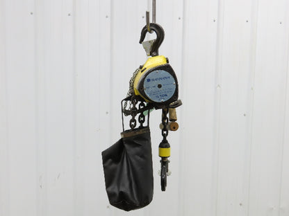 Yale Duff-Norton 1000Lb 1/2 Ton Pneumatic Air Chain Hoist 14' 8" Lift Pull Chain