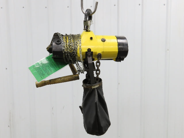 Yale Duff-Norton 1000Lb 1/2 Ton Pneumatic Air Chain Hoist 14' 8" Lift Pull Chain